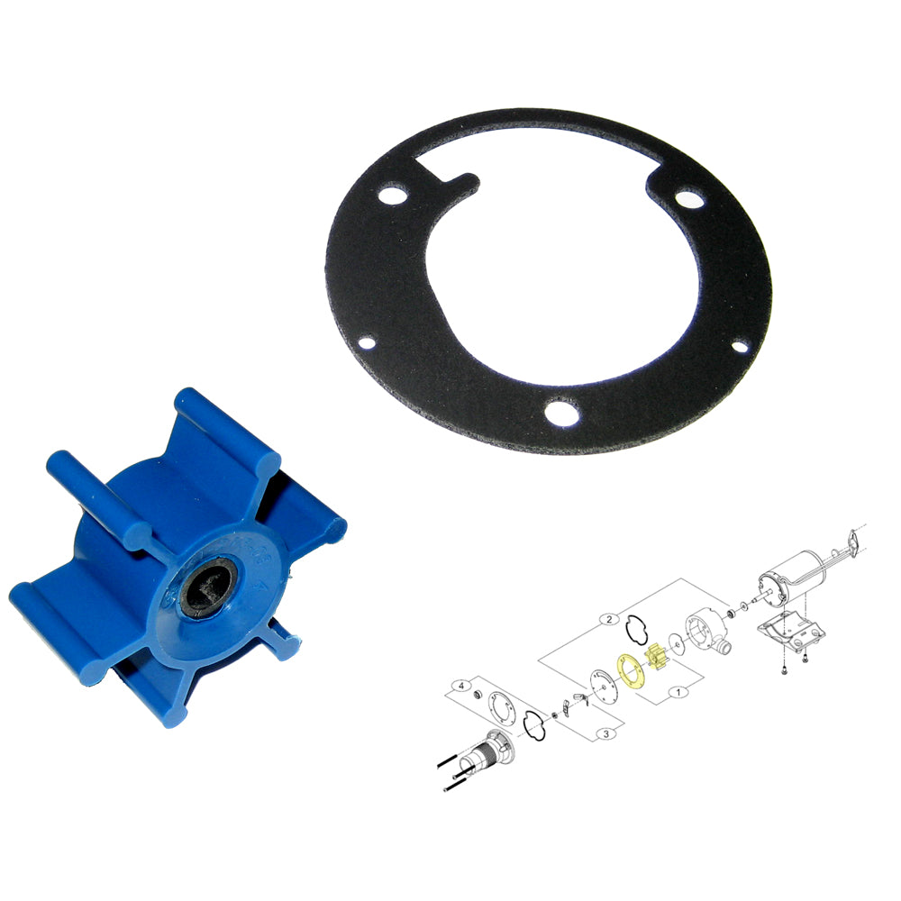 Shurflo by Pentair Macerator Impeller Kit f/3200 Series - Includes Gasket [94-571-00] - First Stop Marine