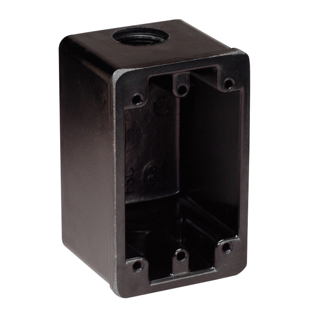 Marinco FS Box Black f/15A, 20A, 30A Receptacles [6080] - First Stop Marine