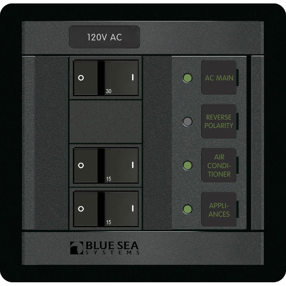 Blue Sea 1214 120V AC Main + 2 Positions [1214] - First Stop Marine