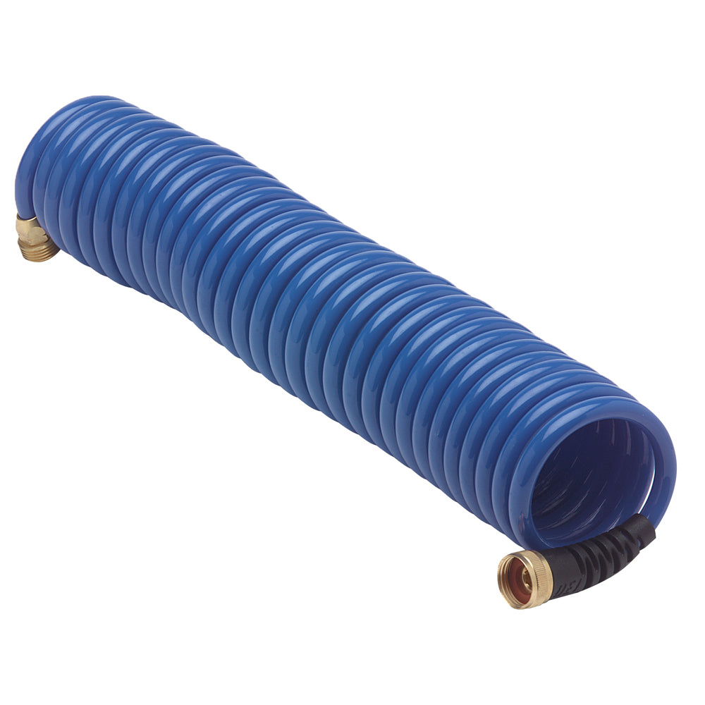 HoseCoil Blue Hose w/Flex Relief - 25' [HS2500HP] - First Stop Marine