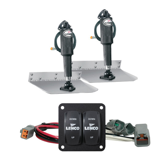 Lenco 9" x 12" Standard Trim Tab Kit w/Double Rocker Switch [15101-104] - First Stop Marine