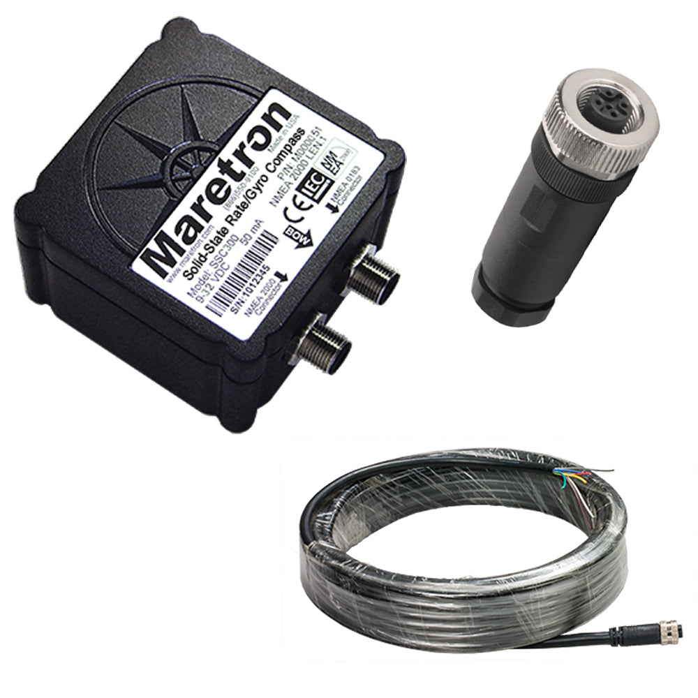 Maretron Solid-State Rate/Gyro Compass w/10m Cable & Connector [SSC300-01-KIT] - First Stop Marine