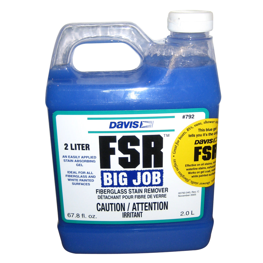 Davis FSR Big Job Fiberglass Stain Remover - 2-Liter [792] - First Stop Marine