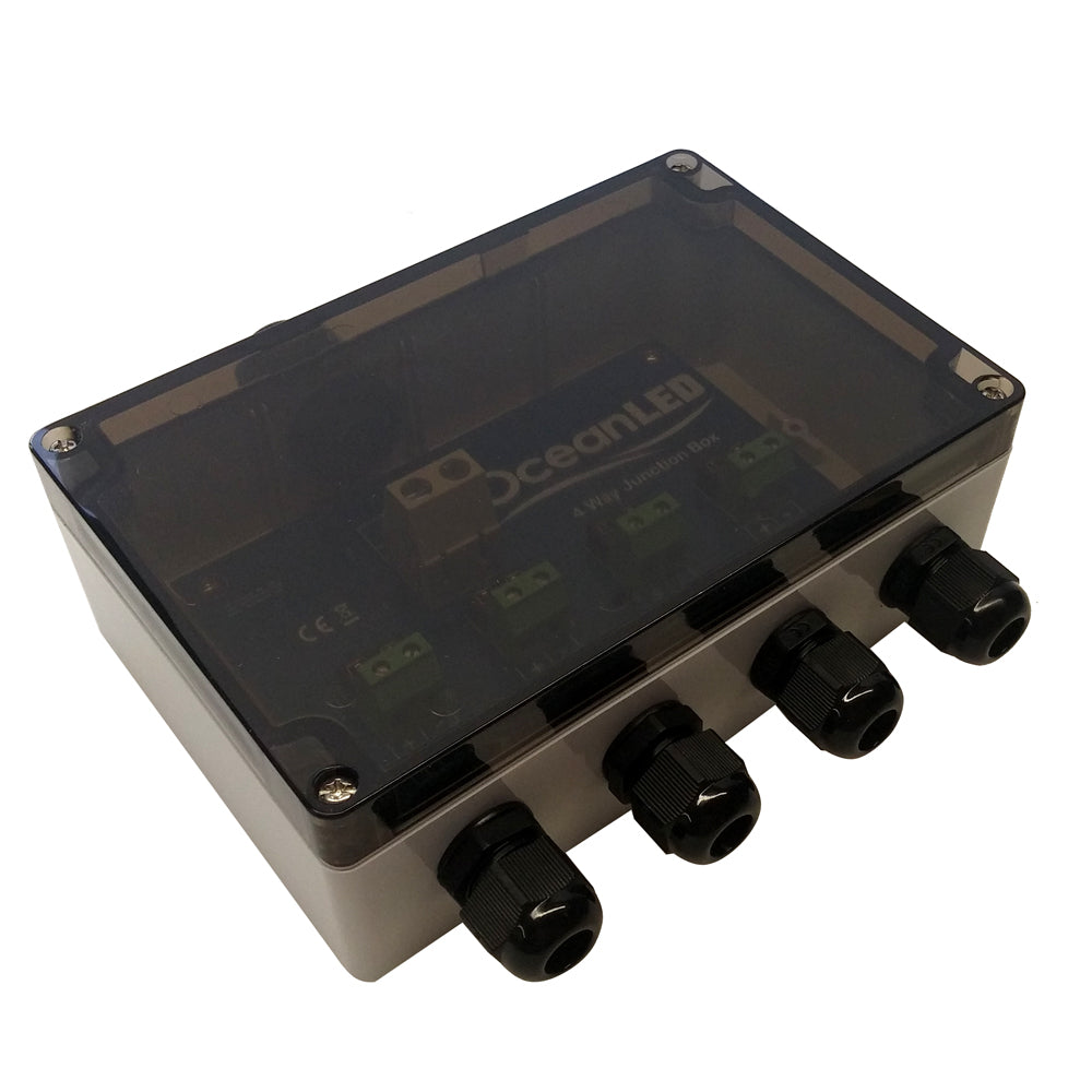 OceanLED Standard 4-Way Junction Box [019901] - First Stop Marine