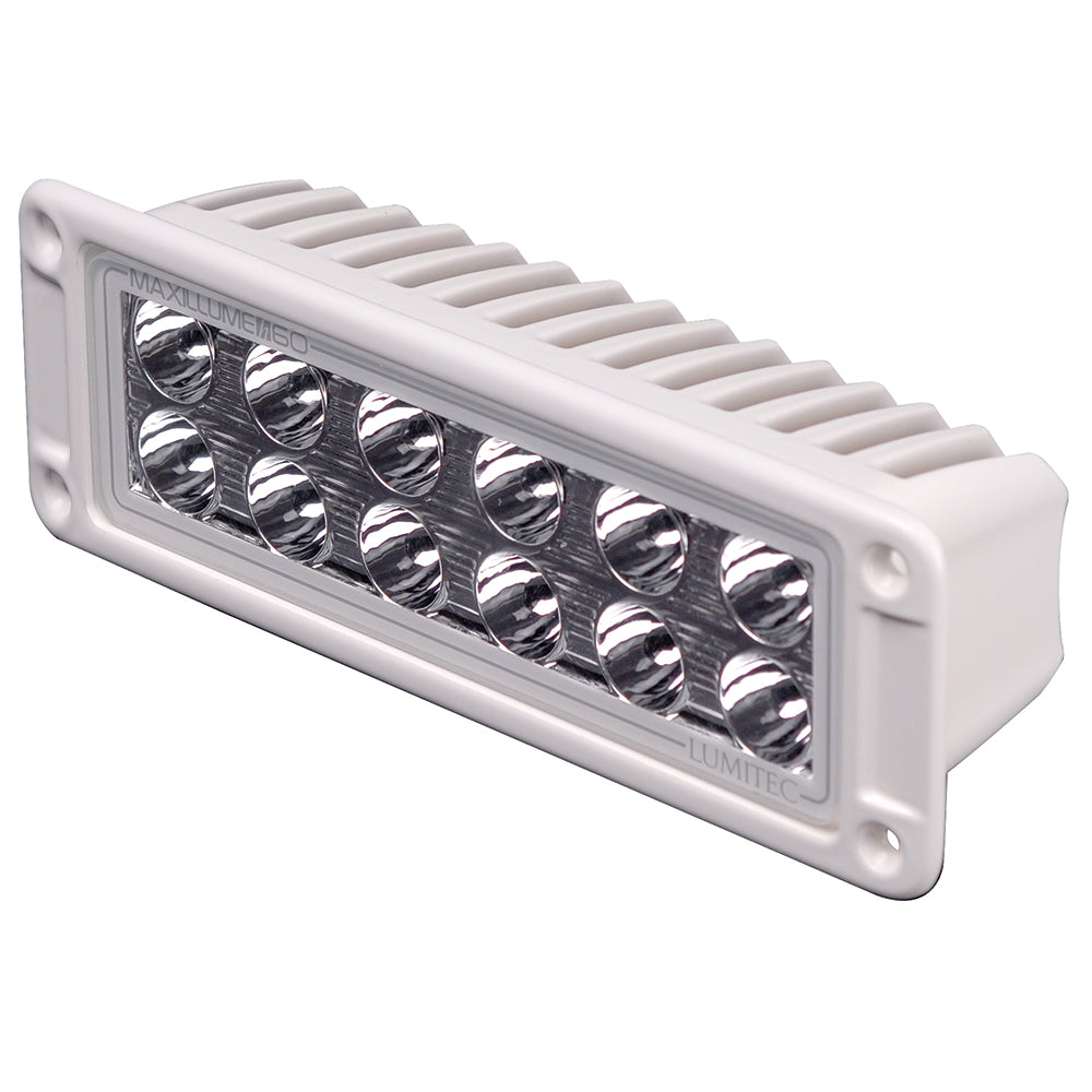 Lumitec Maxillumeh60 - Flush Mount Flood Light - White Housing - White Dimming [101336] - First Stop Marine