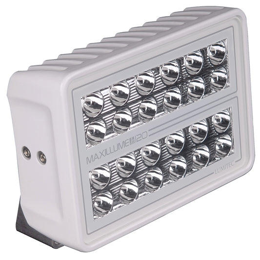 Lumitec Maxillume h120 - Trunnion Mount Flood Light - White Housing - White Dimming [101346] - First Stop Marine