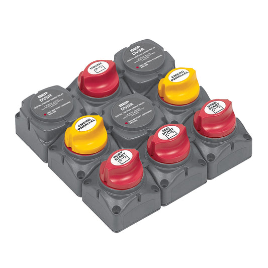 BEP Battery Distribution Cluster f/Triple Outboard Engine w/Four Battery Banks [719-140A-DVSR] - First Stop Marine