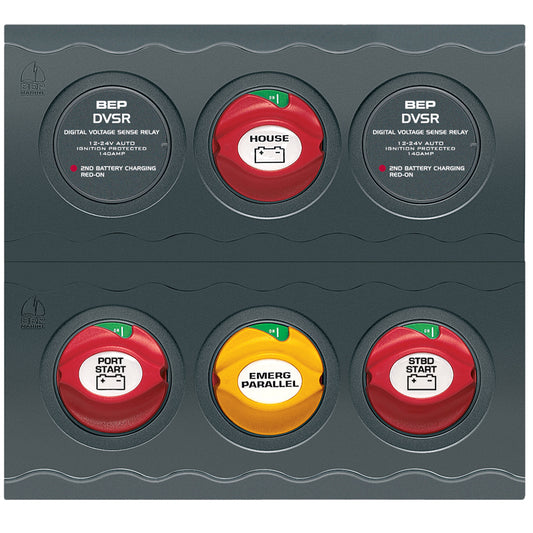 BEP Battery Management Contour Connect Panel f/Twin Engines w/VSR's [CC-803N] - First Stop Marine