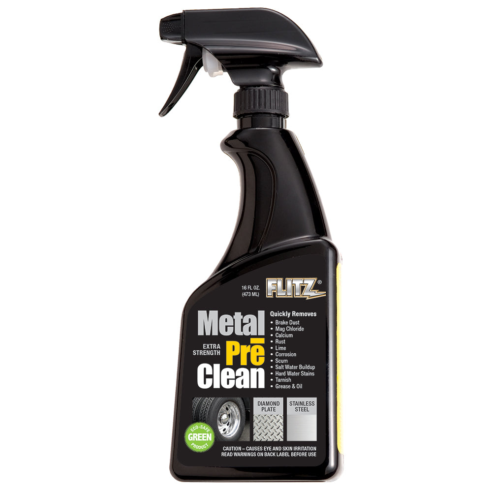 Flitz Metal Pre-Clean - All Metals Icluding Stainless Steel - 16oz Spray Bottle [AL 01706] - First Stop Marine