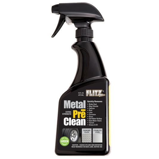Flitz Metal Pre-Clean - All Metals Icluding Stainless Steel - 16oz Spray Bottle [AL 01706] - First Stop Marine