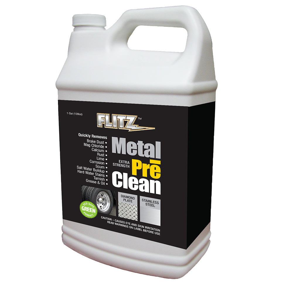Flitz Metal Pre-Clean - All Metals Including Stainless Steel - Gallon Refill [AL 01710] - First Stop Marine