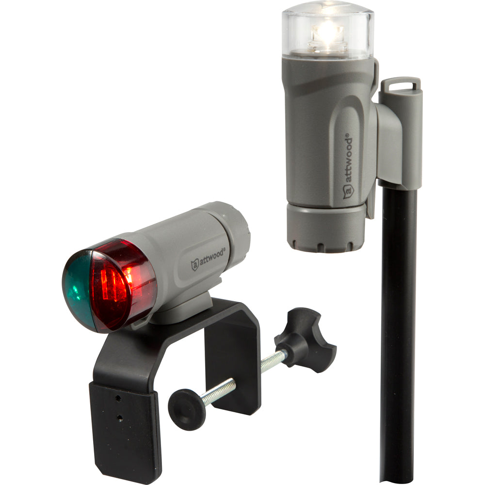 Attwood Clamp-On Portable LED Light Kit - Marine Gray [14190-7] - First Stop Marine