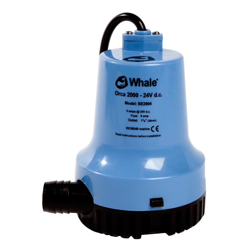 Whale Orca 2000 GPH Submersible Bilge Pump 12V [BE2002] - First Stop Marine