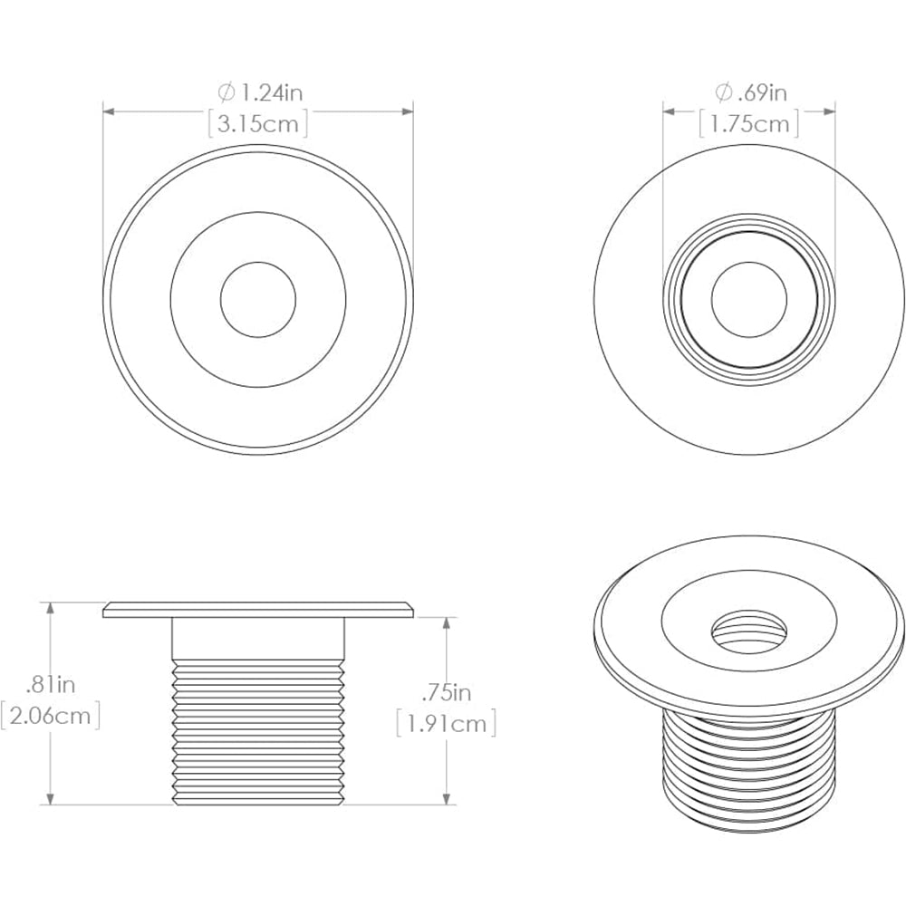 Lumitec Echo Courtesy Light - Brushed Housing - Warm White Light [101227] - First Stop Marine