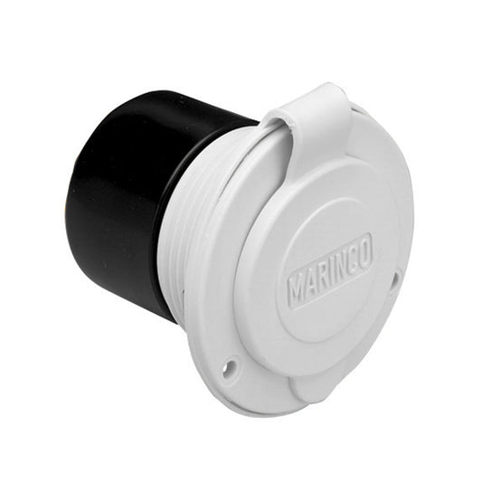 Marinco 15A 125V On-Board Charger Inlet - Front Mount - White [150BBIW] - First Stop Marine