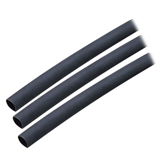 Ancor Adhesive Lined Heat Shrink Tubing (ALT) - 1/4" x 3" - 3-Pack - Black [303103] - First Stop Marine