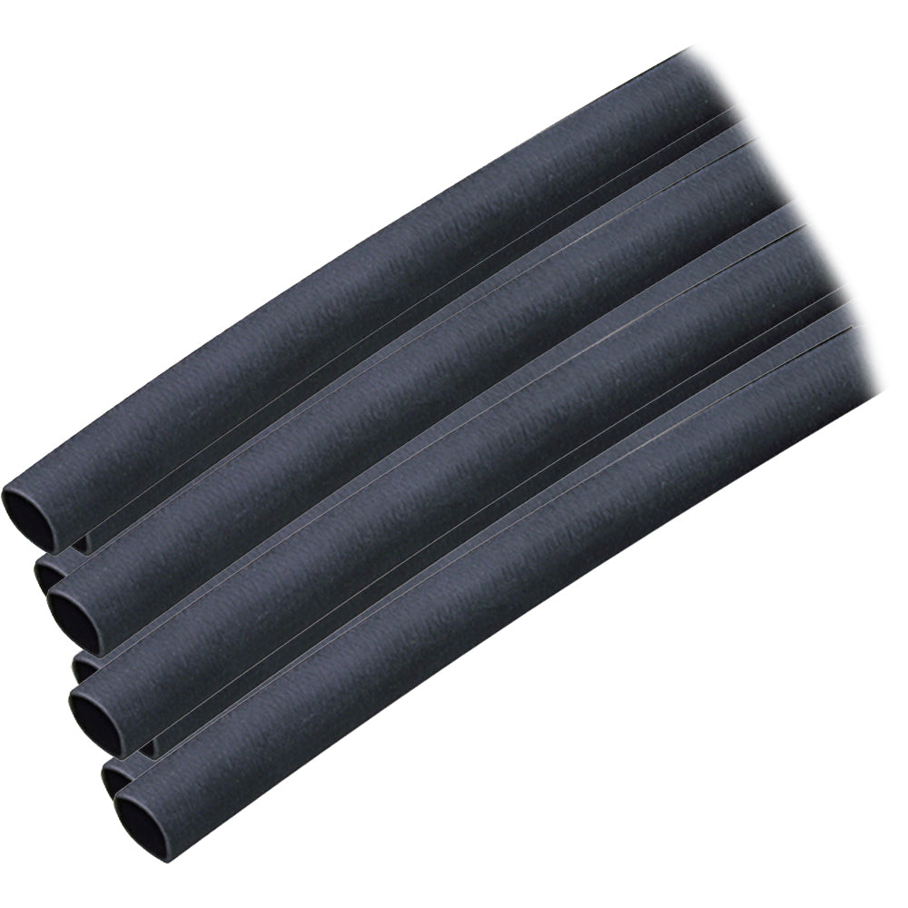 Ancor Adhesive Lined Heat Shrink Tubing (ALT) - 1/4" x 6" - 10-Pack - Black [303106] - First Stop Marine