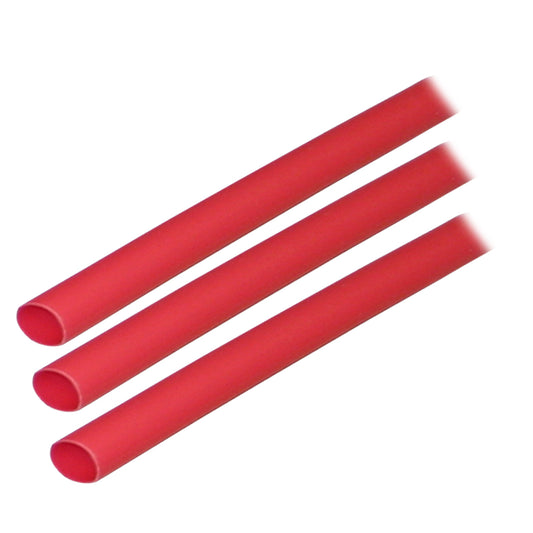 Ancor Adhesive Lined Heat Shrink Tubing (ALT) - 1/4" x 3" - 3-Pack - Red [303603] - First Stop Marine