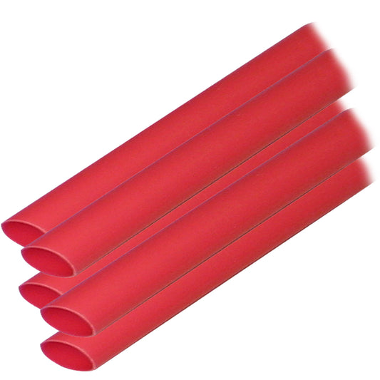 Ancor Adhesive Lined Heat Shrink Tubing (ALT) - 3/8" x 6" - 5-Pack - Red [304606] - First Stop Marine