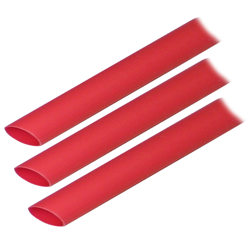 Ancor Adhesive Lined Heat Shrink Tubing (ALT) - 1/2" x 3" - 3-Pack - Red [305603] - First Stop Marine