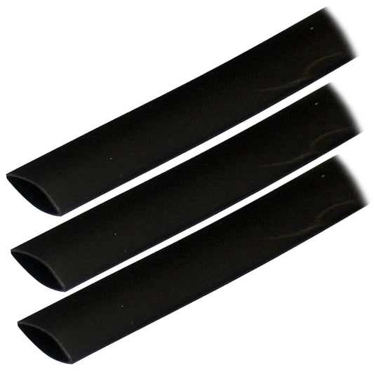 Ancor Adhesive Lined Heat Shrink Tubing (ALT) - 3/4" x 3" - 3-Pack - Black [306103] - First Stop Marine