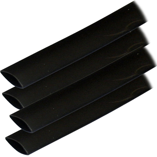 Ancor Adhesive Lined Heat Shrink Tubing (ALT) - 3/4" x 6" - 4-Pack - Black [306106] - First Stop Marine