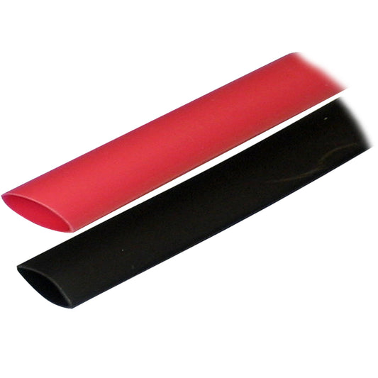 Ancor Adhesive Lined Heat Shrink Tubing (ALT) - 3/4" x 3" - 2-Pack - Black/Red [306602] - First Stop Marine