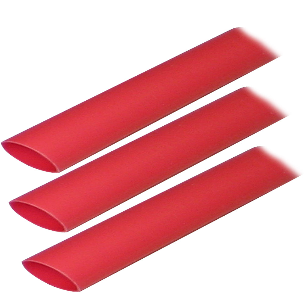 Ancor Adhesive Lined Heat Shrink Tubing (ALT) - 3/4" x 3" - 3-Pack - Red [306603] - First Stop Marine