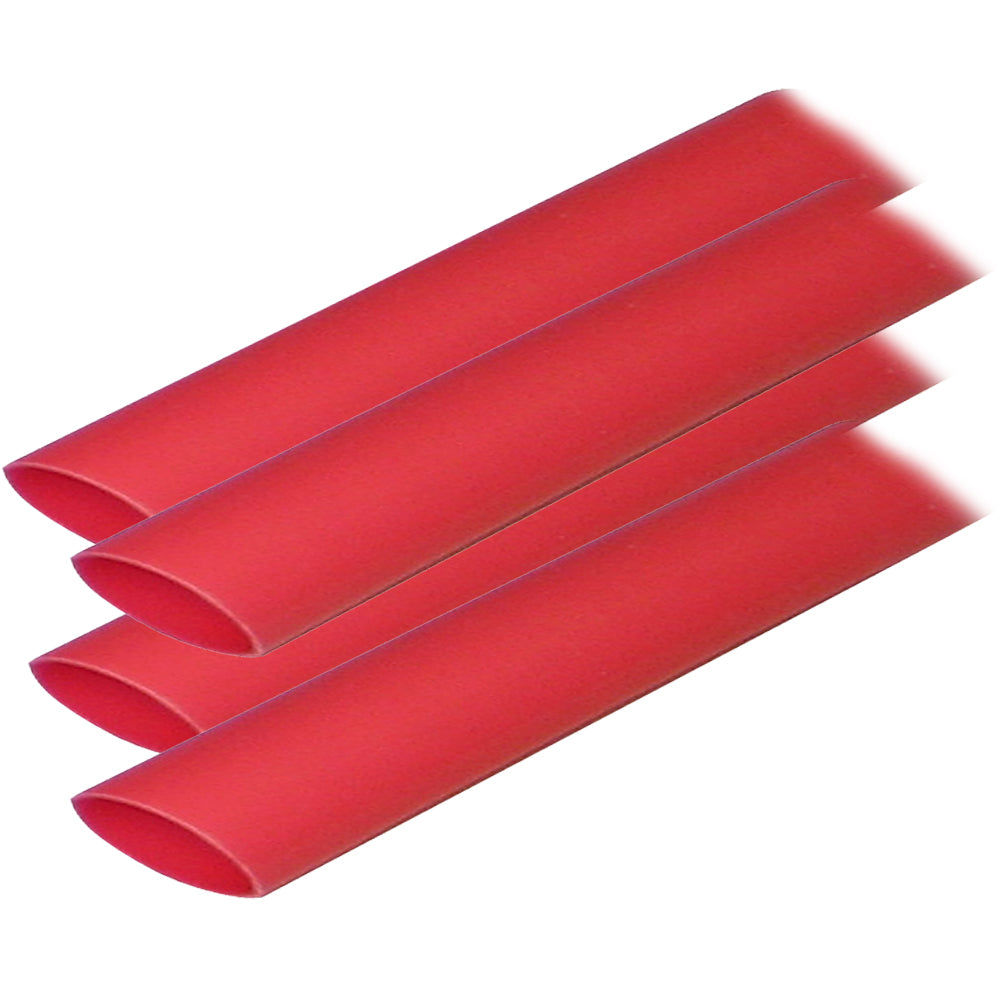 Ancor Adhesive Lined Heat Shrink Tubing (ALT) - 3/4" x 6" - 4-Pack - Red [306606] - First Stop Marine