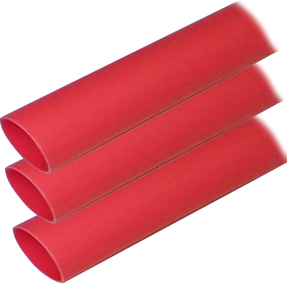 Ancor Adhesive Lined Heat Shrink Tubing (ALT) - 1" x 12" - 3-Pack - Red [307624] - First Stop Marine