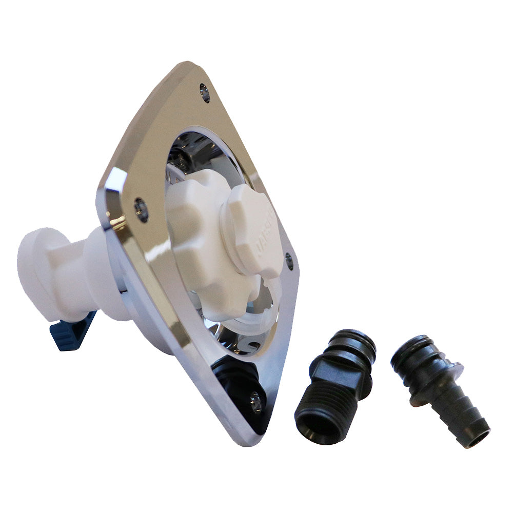 Jabsco Water Pressure Regulator - Flush Mount - Chrome - 45 psi [44412-2045] - First Stop Marine