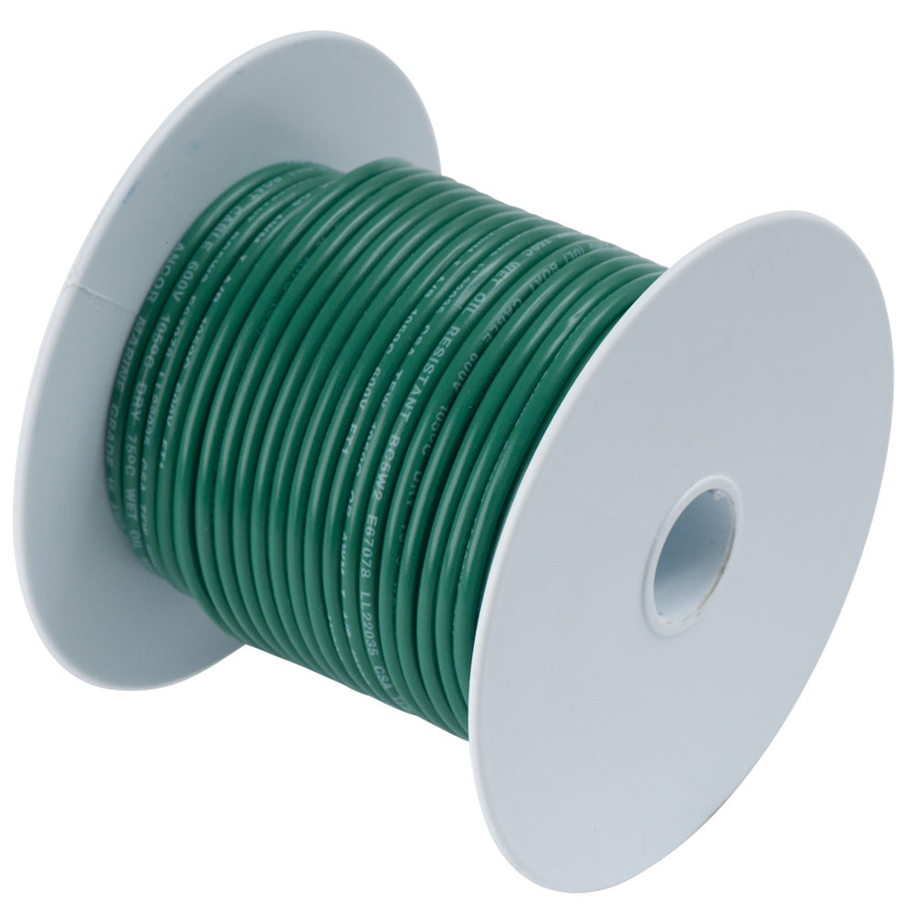 Ancor Green 18 AWG Tinned Copper Wire - 35' [180303] - First Stop Marine