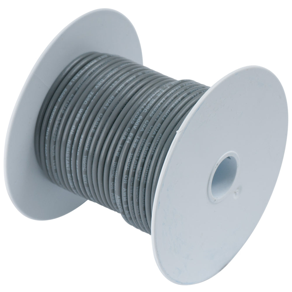 Ancor Grey 18 AWG Tinned Copper Wire - 35' [180403] - First Stop Marine