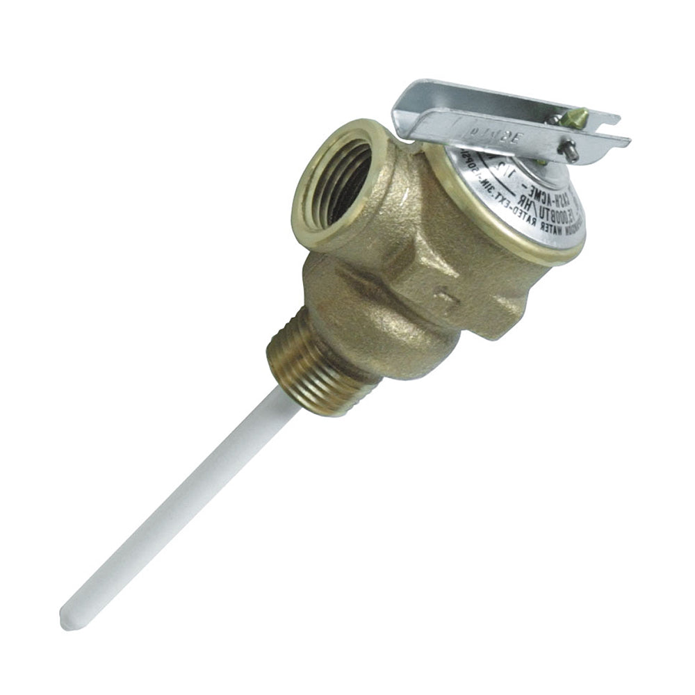 Camco Temperature & Pressure Relief Valve - 1/2" Valve w/4" Probe [10423] - First Stop Marine