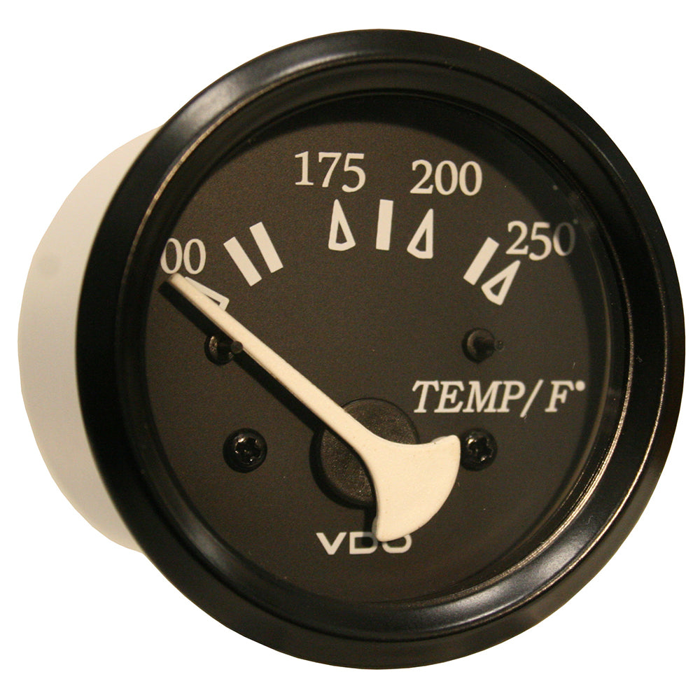 VDO Cockpit Marine 52mm (2-1/16") 250 F Water Temperature Gauge - Black Dial/Bezel [310-11801] - First Stop Marine