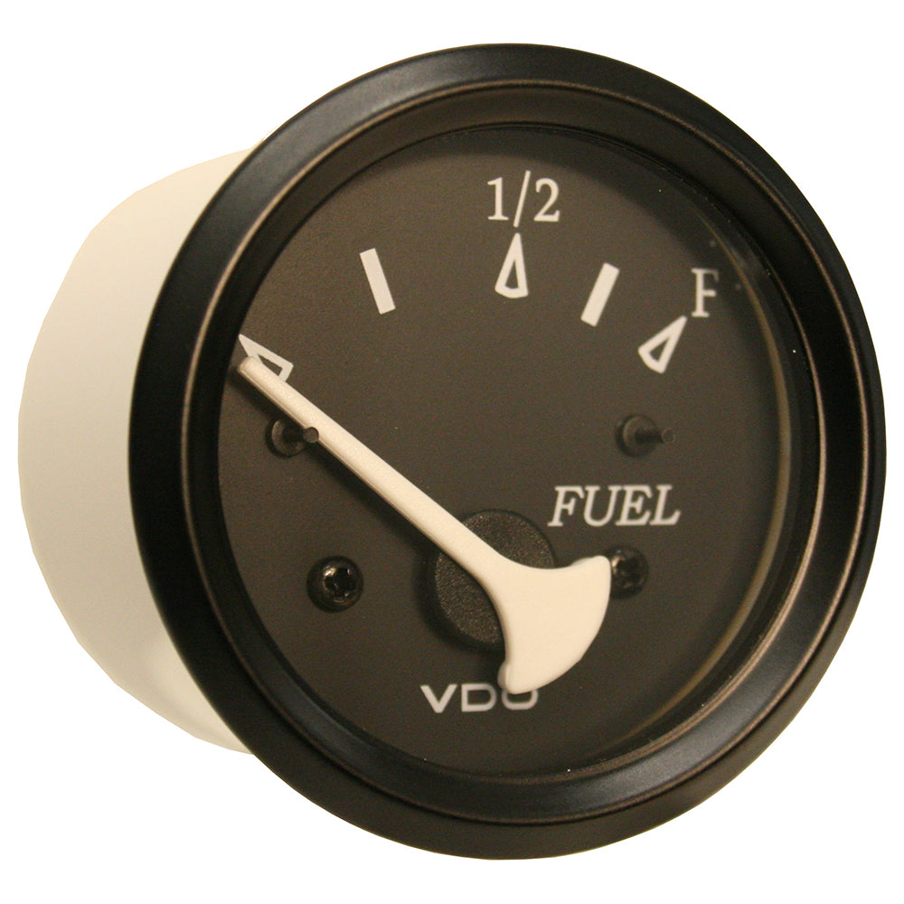 VDO Cockpit Marine 52mm (2-1/16") Fuel Level Gauge - Black Dial/Bezel [301-11802] - First Stop Marine