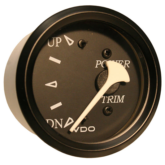 VDO Cockpit Marine Trim Gauge - f/ Mercury/Volvo/Yamaha 2001+ Engines - Black Dial/Bezel [382-11803] - First Stop Marine