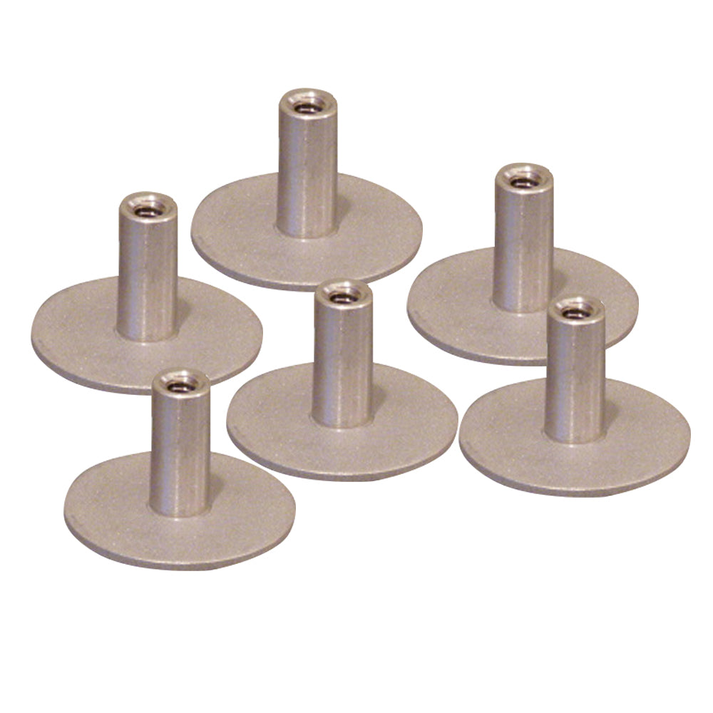 Weld Mount Stainless Steel Standoff 1.25" Base  1/4" x 20 Thread .75    Tall - 6-Pack [142012304] - First Stop Marine