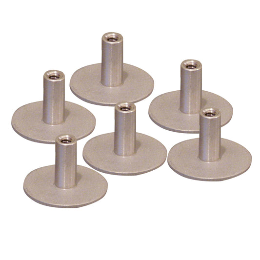 Weld Mount Stainless Steel Standoff 1.25" Base  1/4" x 20 Thread .75    Tall - 6-Pack [142012304] - First Stop Marine