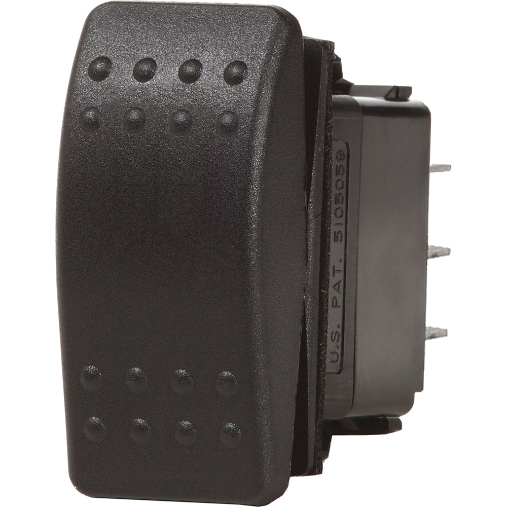Blue Sea 7935 Contura II Switch DPST Black - OFF-(ON) [7935] - First Stop Marine