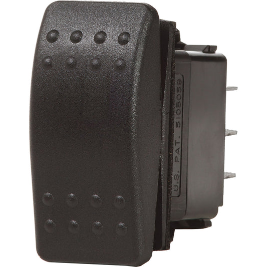 Blue Sea 7935 Contura II Switch DPST Black - OFF-(ON) [7935] - First Stop Marine