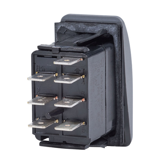 Blue Sea 7939 Contura II Switch DPDT Black - ON-ON [7939] - First Stop Marine