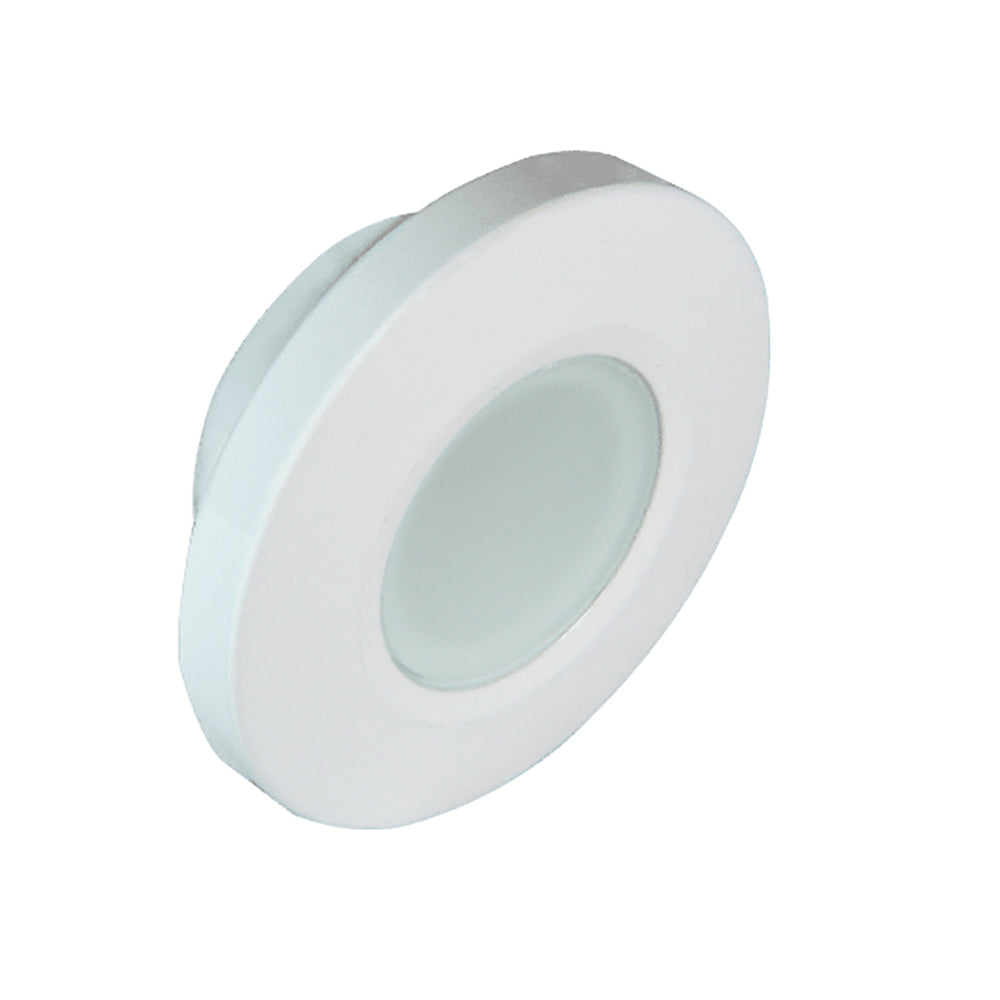 Lumitec Orbit Flush Mount Down Light - Blue Non-Dimming, Red Non-Dimming  White Dimming w/White Housing [112528] - First Stop Marine