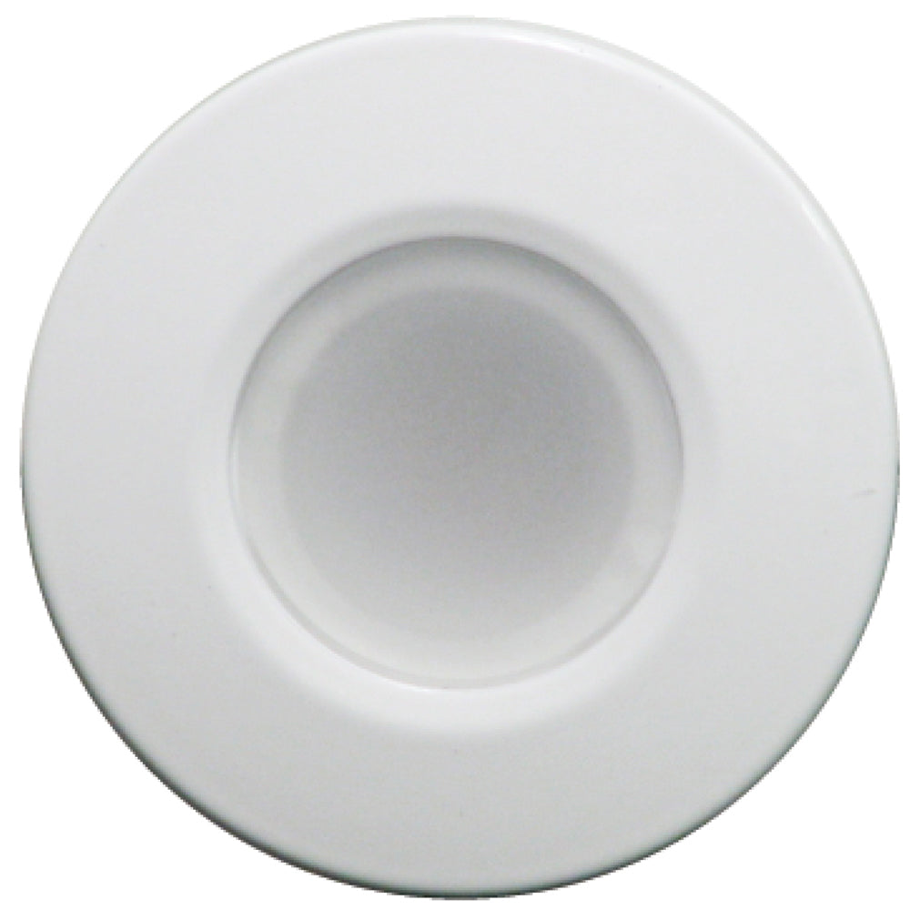 Lumitec Orbit Flush Mount Down Light - Blue Non-Dimming, Red Non-Dimming  White Dimming w/White Housing [112528] - First Stop Marine