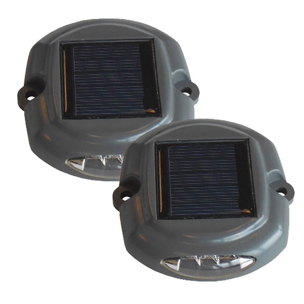 Dock Edge Docklite Solar Dock & Deck Light - 2-Pack [96-262-F] - First Stop Marine