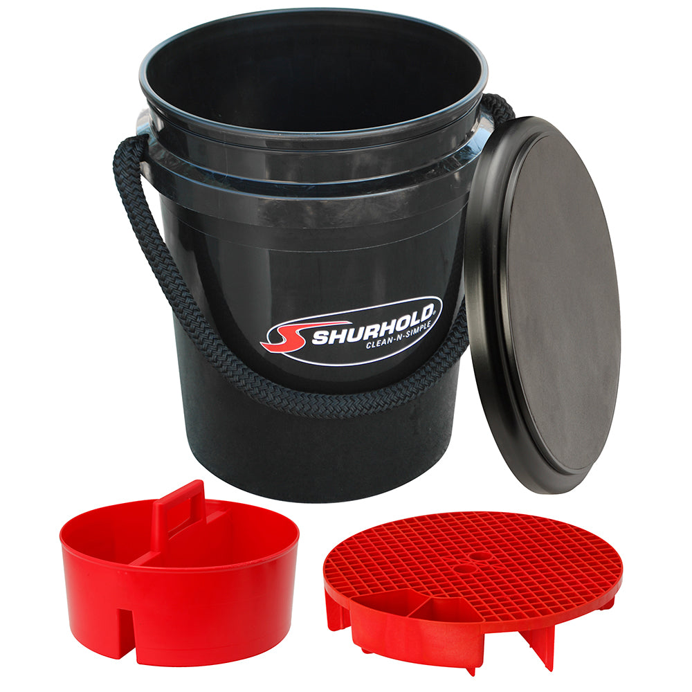 Shurhold One Bucket Kit - 5 Gallon - Black [2462] - First Stop Marine