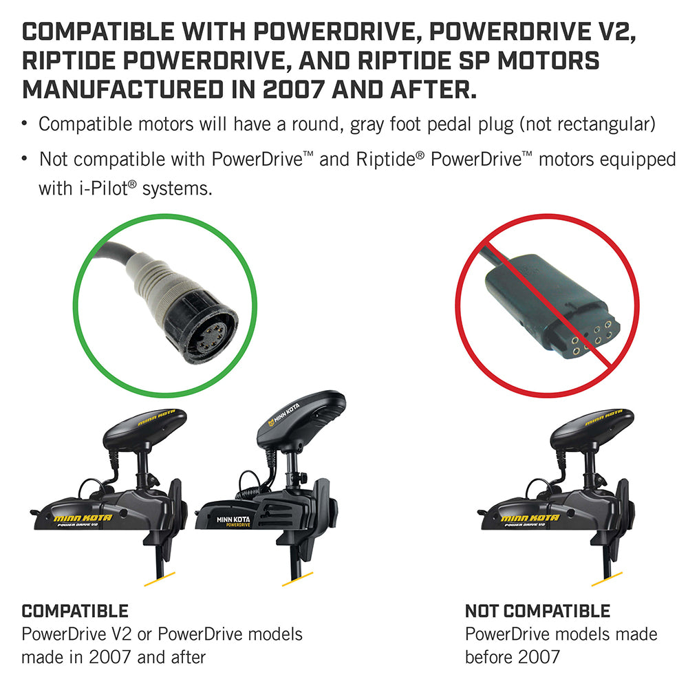 Minn Kota PowerDrive Foot Pedal - ACC Corded [1866070] - First Stop Marine