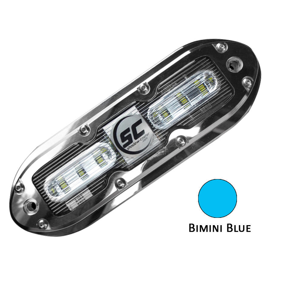 Shadow-Caster SCM-6 LED Underwater Light w/20' Cable - 316 SS Housing - Bimini Blue [SCM-6-BB-20] - First Stop Marine