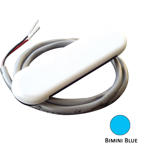 Shadow-Caster Courtesy Light w/2' Lead Wire - White ABS Cover - Bimini Blue - 4-Pack [SCM-CL-BB-4PACK] - First Stop Marine