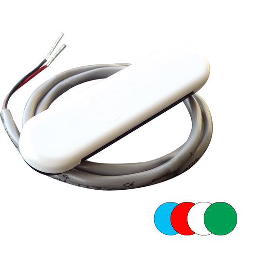 Shadow-Caster Courtesy Light w/2' Lead Wire - White ABS Cover - RGB Multi-Color - 4-Pack [SCM-CL-RGB-4PACK] - First Stop Marine